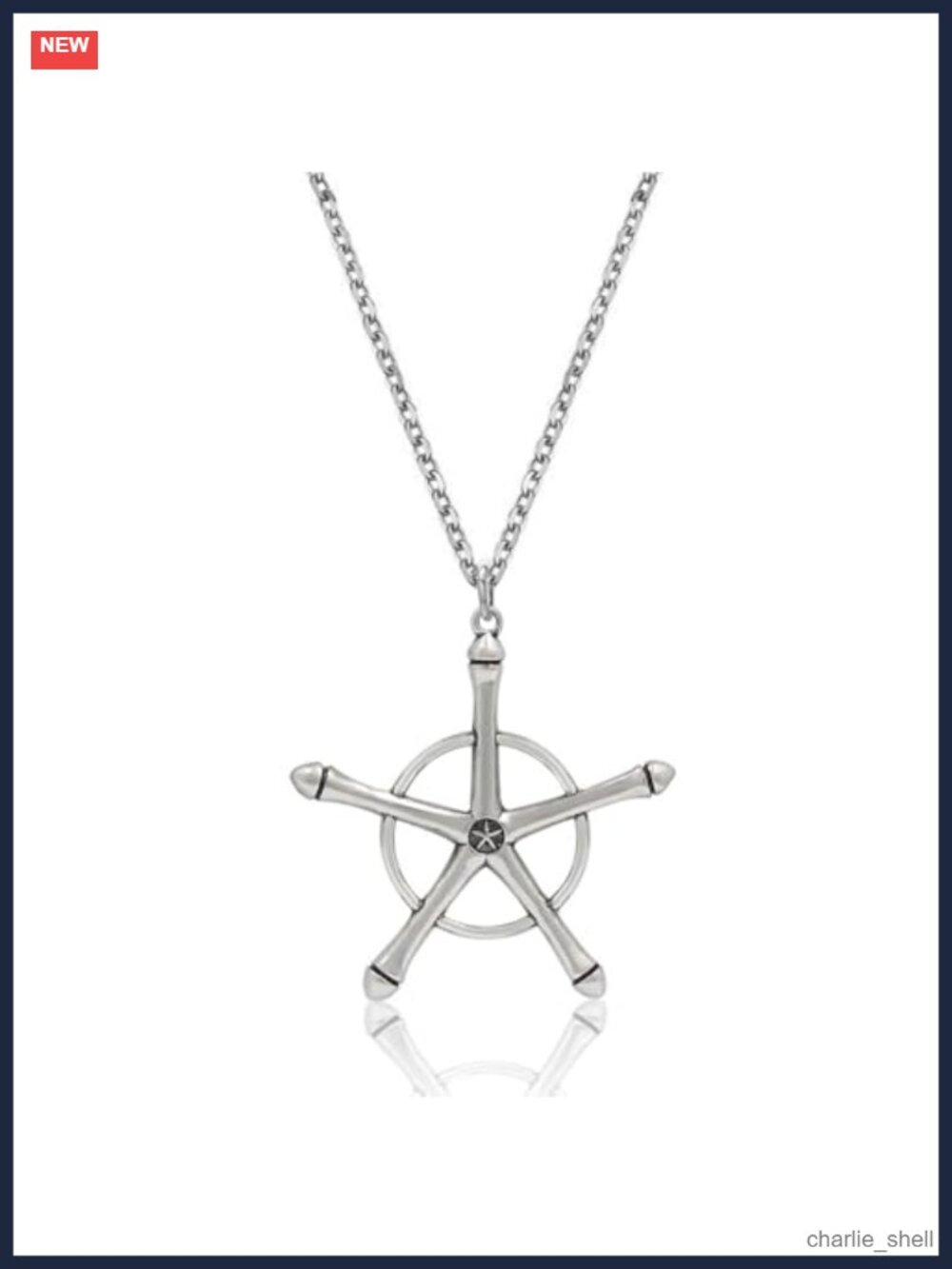 Uryuu Quincy Cross Necklace Anime Cosplay Pendant Chain Jewelry